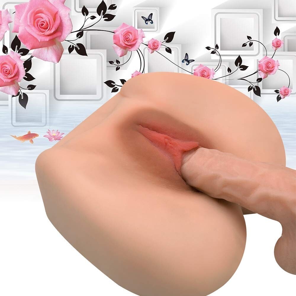 3D Realistic Silicone Ass Anal Vagina Pussy Lifelike Male Masturbator