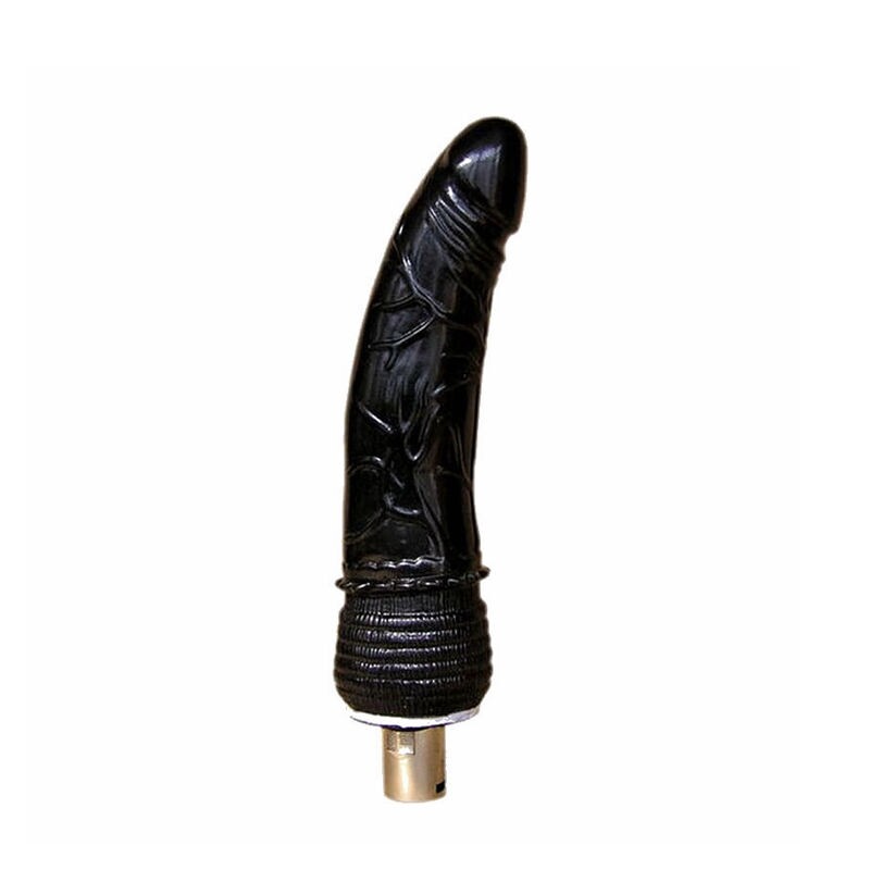 Sex Machine Attachment Black DildoDiamètre 3,5 cm Longueur 18 cmDildo en silicone