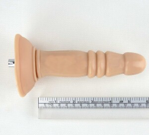 5.7'' Plug anal de couleur nude comme accessoire de machine à sexe, de petite taille adapté aux débutants en sexe anal, jouet sexuel