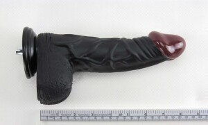 8.26'' G-spot Dildo réaliste Accessoire pour Machine à sexe premium Masturbation des femmes Noir