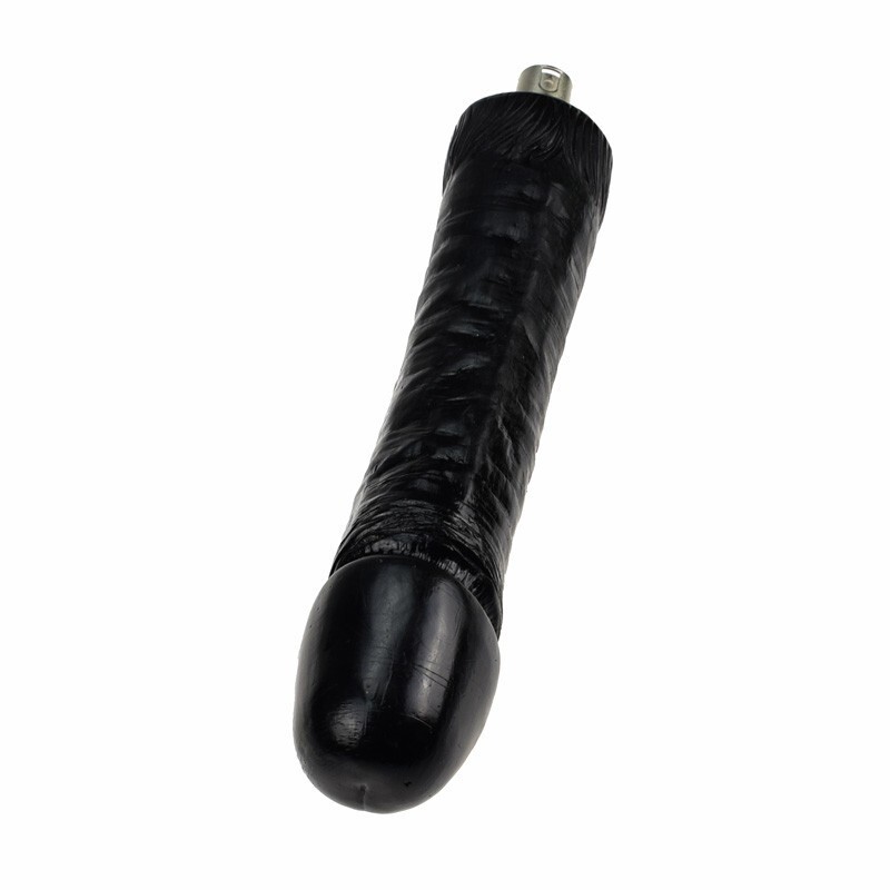 Automatischer Sexmaschinen-Aufsatz Großer schwarzer Dildo Silikondildo 26 cm Länge 5,5 cm Breite