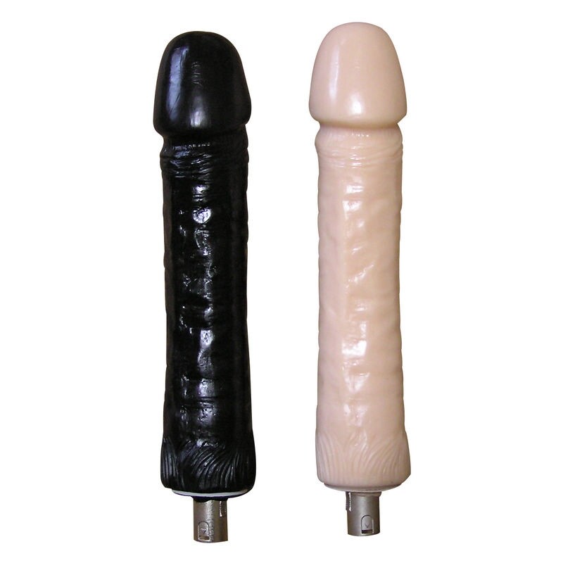 Automatischer Sexmaschinen-Aufsatz Großer schwarzer Dildo Silikondildo 26 cm Länge 5,5 cm Breite