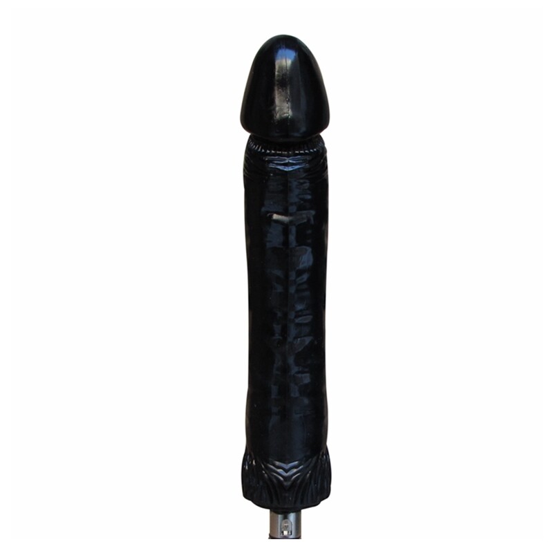 Automatischer Sexmaschinen-Aufsatz Großer schwarzer Dildo Silikondildo 26 cm Länge 5,5 cm Breite