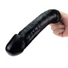 Automatischer Sexmaschinen-Aufsatz Großer schwarzer Dildo Silikondildo 26 cm Länge 5,5 cm Breite