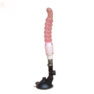 Máquina de sexo automática con accesorio anal de mini consolador de 18 cm de longitud y 2 cm de ancho en color morado