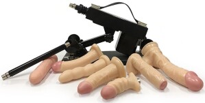 Máquina de sexo para mujer con 7 accesorios de consolador + tubo de extensión