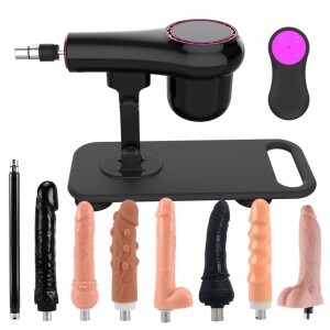 Máquina de Amor Sexual Remota con Accesorios de Conector 3XLR con 8PCS Accesorios