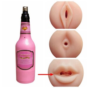 Máquina de sexo con accesorio de masturbación oral masculina y taza de cerveza para hombres