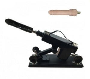 Máquina de sexo con 2 piezas de accesorios de gran consolador para masturbador femenino