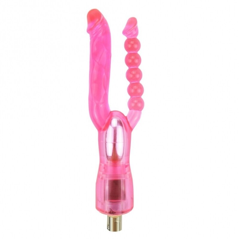 Dubbele kop dildo bijlage speelgoed voor seksmachine apparaat 