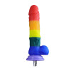 7,5 Regenboog Dildo Realistische Siliconen P-spot Anale Seksspeeltje voor Jessky Seksmachines