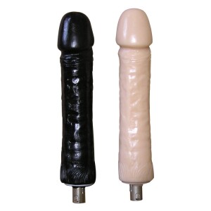 Allegato automatico per macchina del sesso Grande dildo nero in silicone Dildo lungo 26cm Larghezza 5.5cm